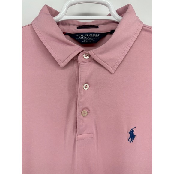 Polo Ralph Lauren Other - Ralph Lauren Polo Golf Mens XL Pink Performance Polo Shirt Cuscowilla Golf GA
